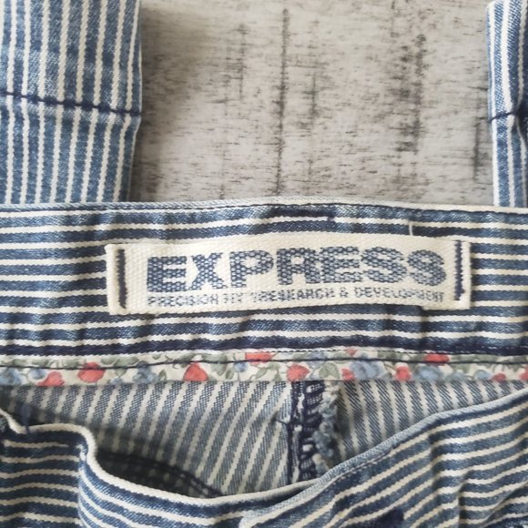 Express Conductor Striped Jeans Size 9/10 - Picture 15 of 16